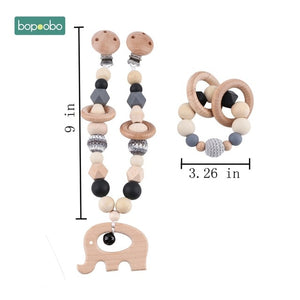 Baby Wooden Mobile Silicone Bead