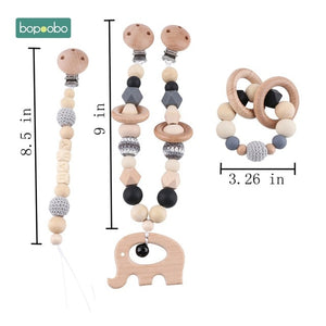 Baby Wooden Mobile Silicone Bead-chappynappy.com