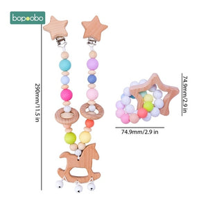 Baby Wooden Mobile Silicone Bead