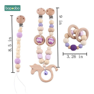 Baby Wooden Mobile Silicone Bead