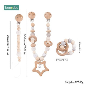 Baby Wooden Mobile Silicone Bead