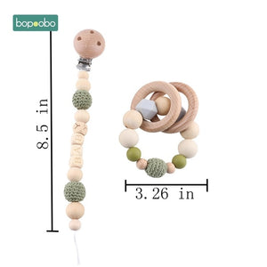 Baby Wooden Mobile Silicone Bead